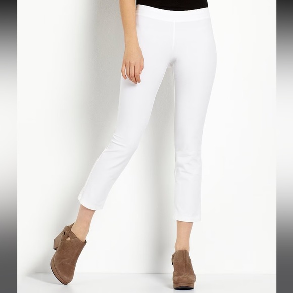 EUC Eileen Fisher Washable Stretch Crepe Slim Leg Ankle Pants
